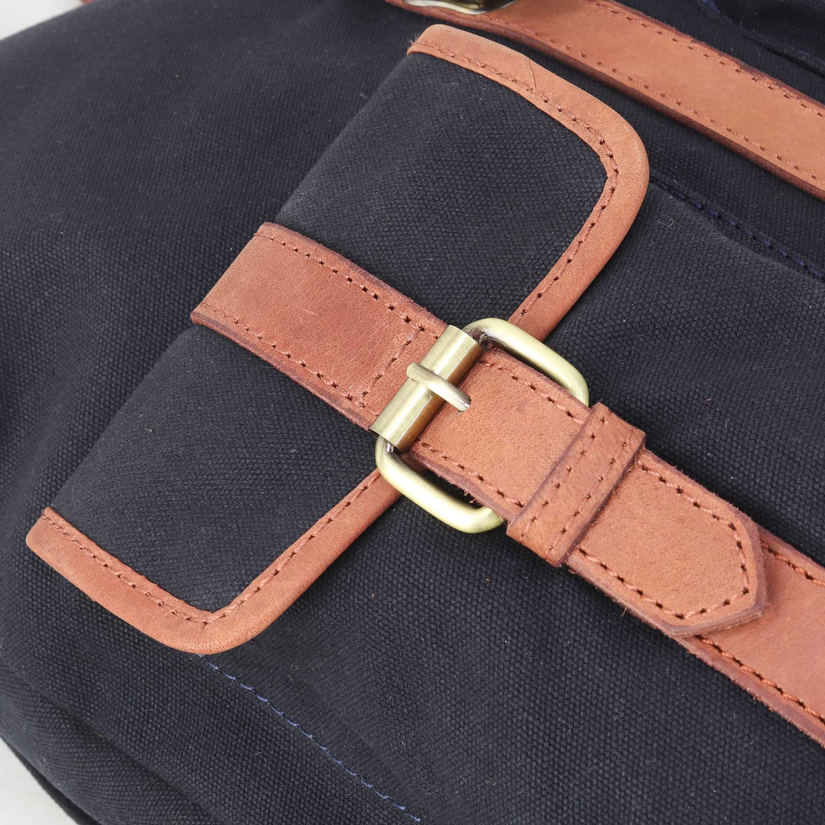 Canvas Rucksack Rugged Navy Waxed Canvas Roll Top Rucksack Backpack - Stylish and Rugged ...